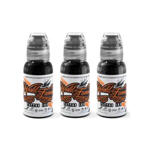 World Famous Tattoo Ink Charcoal Greywash Set 1 World Famous 3 Bottle Greywash Set 1oz